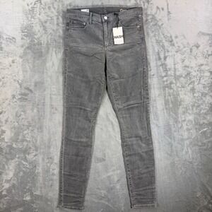 New Gap 1969 Skinny Corduroy Jeans Women's Size 31T Tall Gray Stretch Pants